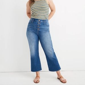 Madewell Slim Wide-Leg Button Front Jean